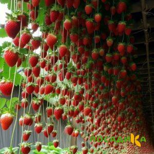 Клубника ампельная Анастасия купить по цене от 370р. в интернет-магазине «Посадика» с доставкой почтой в в Новоузенске и по всей России – [изображение №1].