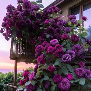 Роза Плетистая Плум Пэшн купить по цене от 610р. в интернет-магазине «Посадика» с доставкой почтой в в Новоузенске и по всей России – [изображение №1].